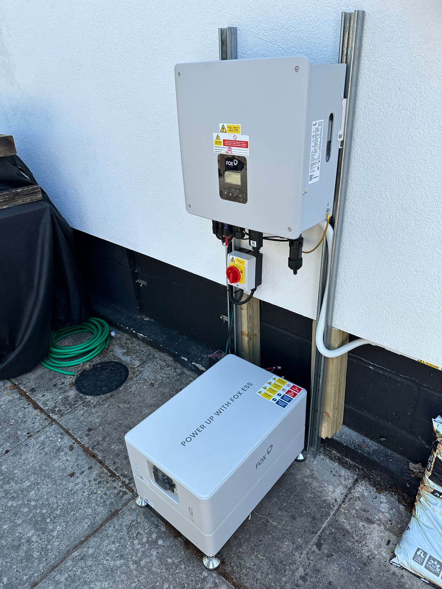 Fox ESS inverter being installed