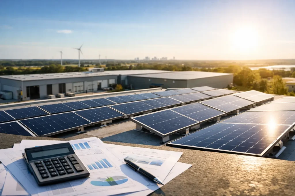 Commercial Solar ROI Example for UK Businesses